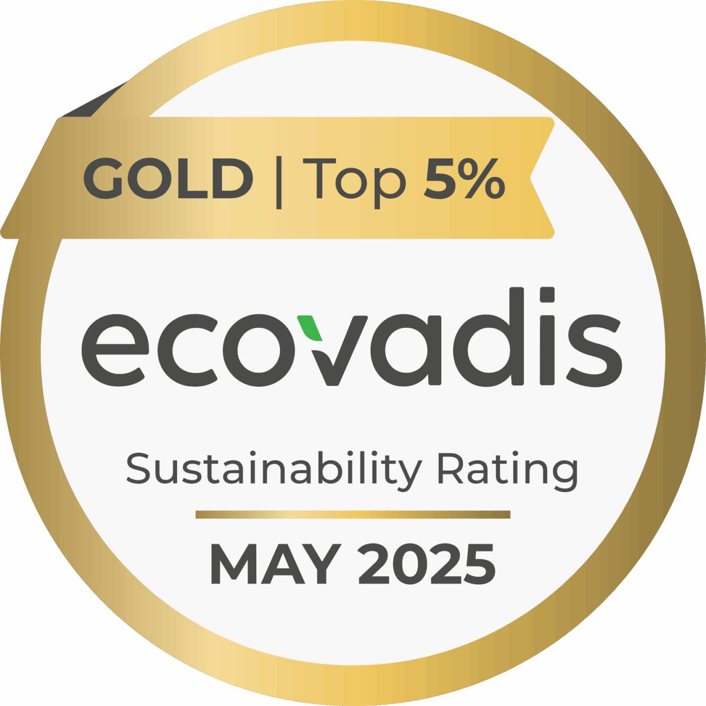Label Ecovadis Gold obtenu par OpenWork pour son engagement durable en gestion climatique et environnementale