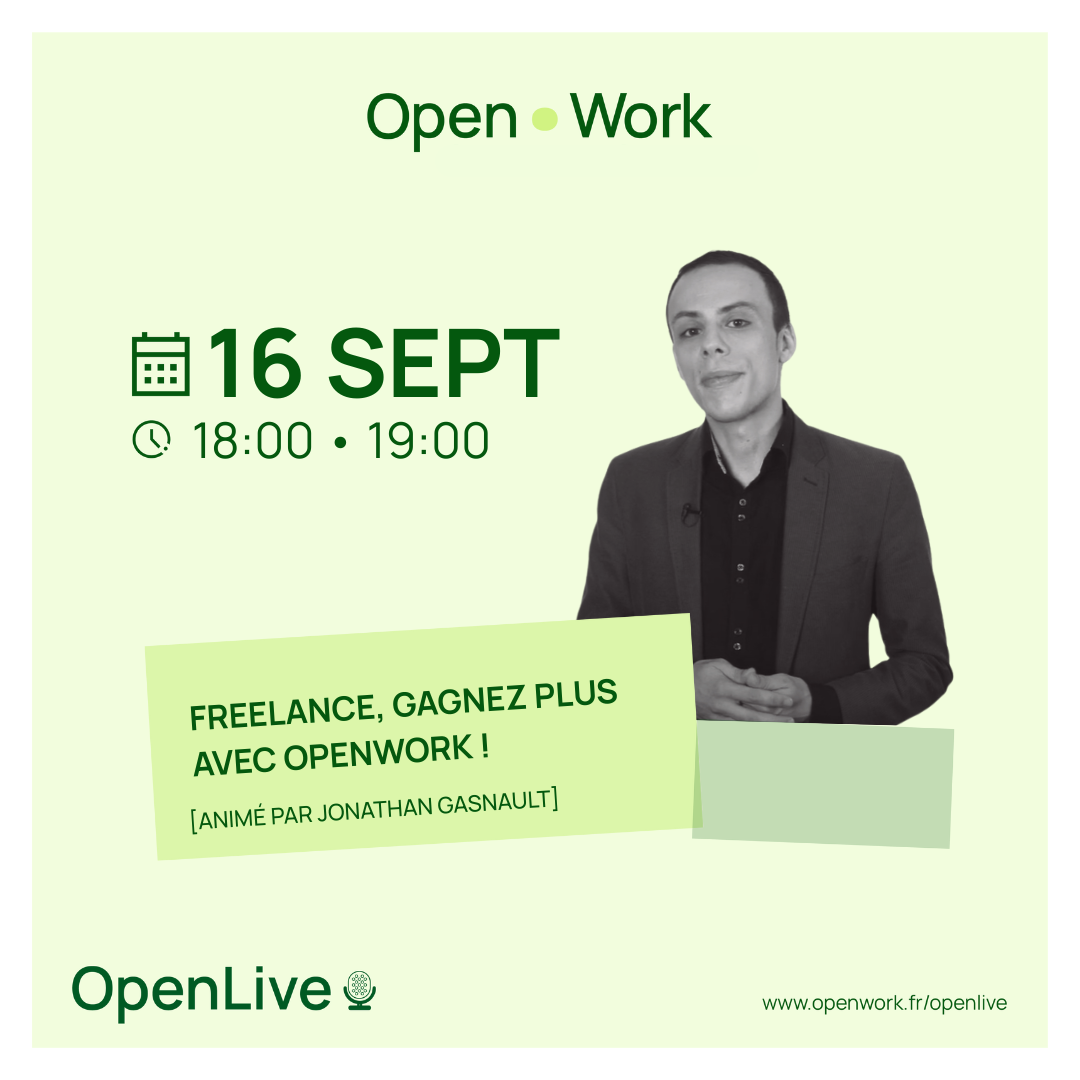 Freelance, gagnez plus avec OpenWork !