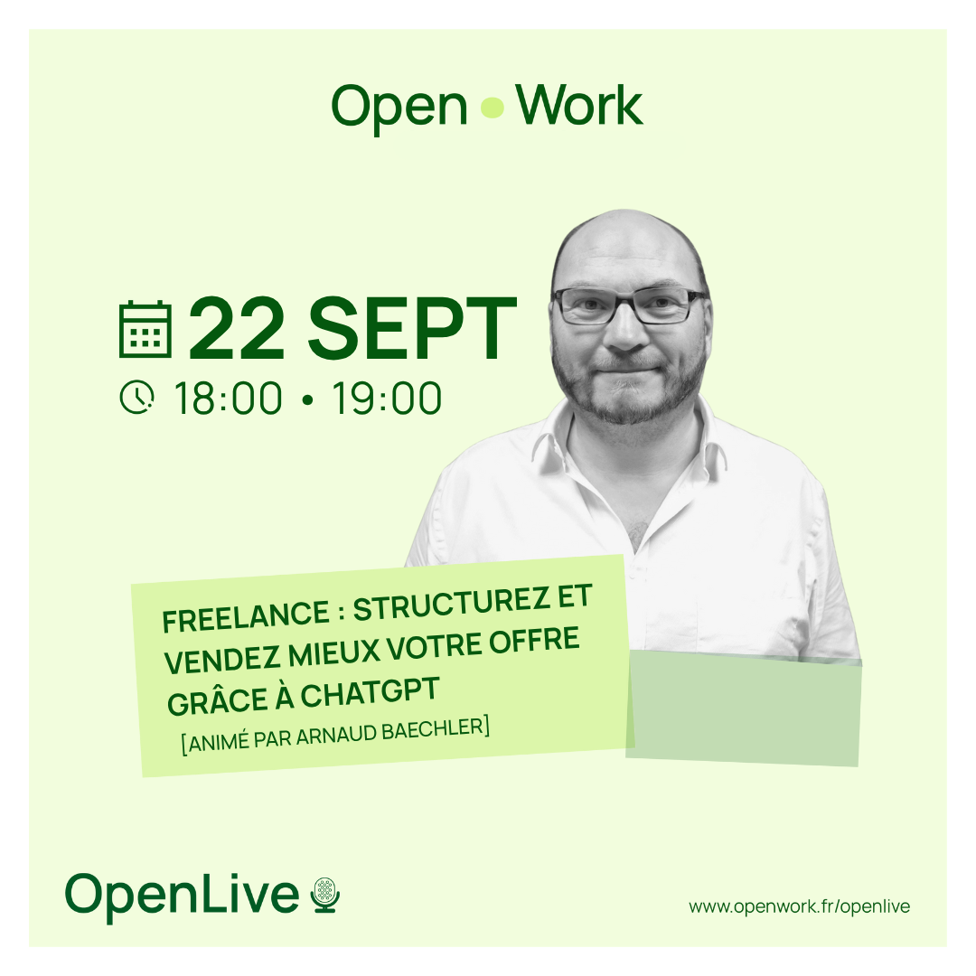 Freelance : structurez et vendez mieux votre offre grâce à ChatGPT