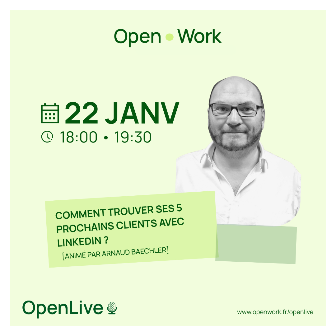 OpenLive Comment trouver ses 5 prochains clients avec LinkedIn ?